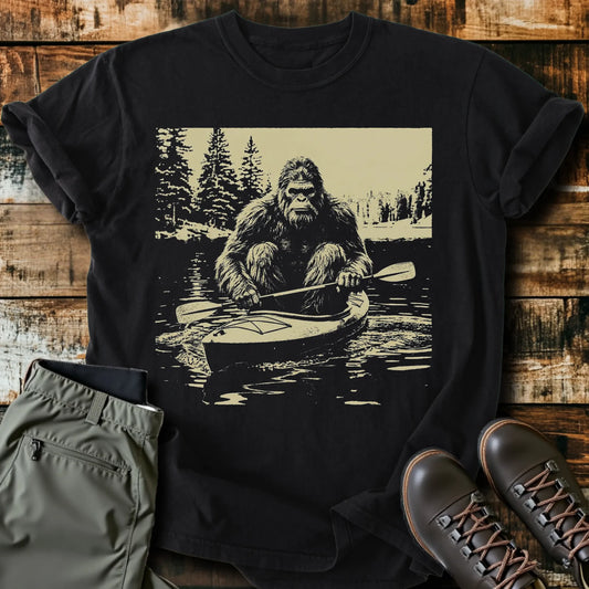 Bigfoot Canoeing T-Shirt