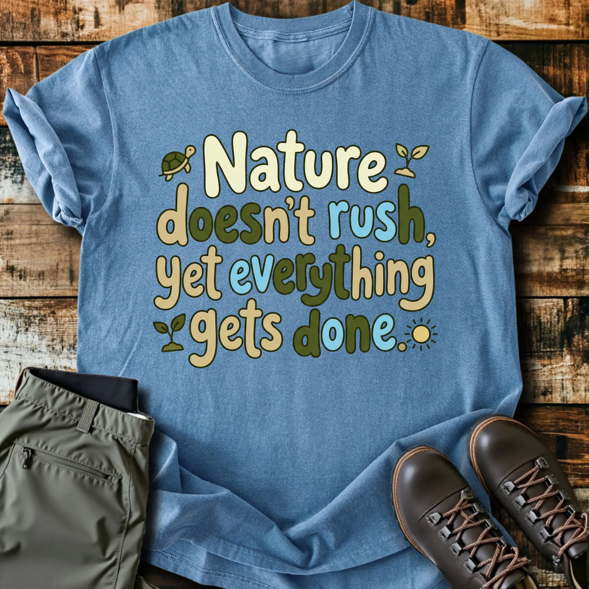 Nature Doesn't Rush T-Shirt