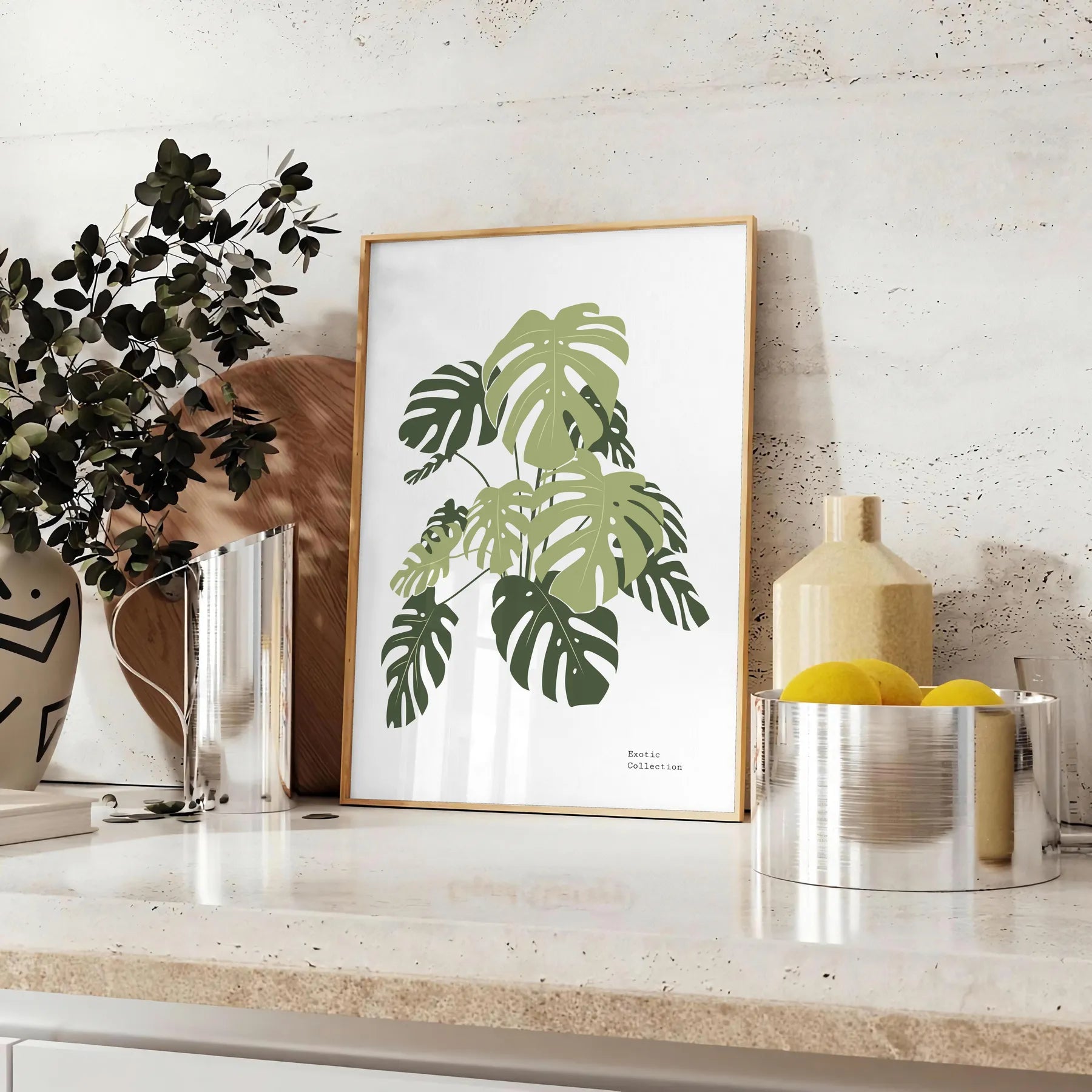 space exquisite botanical poster prints lush green white hues captivating wall art timeless perfect gift stunning addition decor standalone print