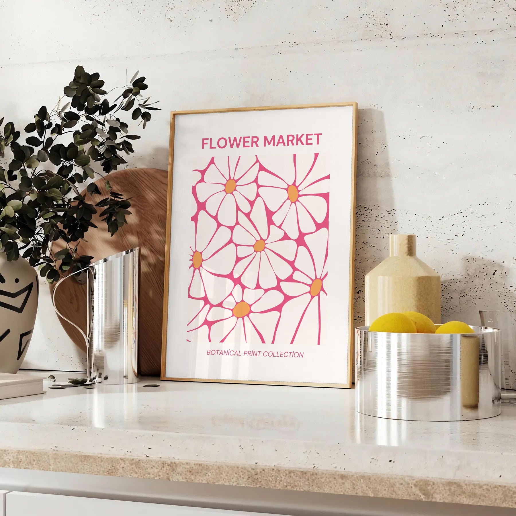 beauty nature stunning botanical art poster vibrant yellow green tones space captivating wall ideal gift home exquisite artwork framed print unframed