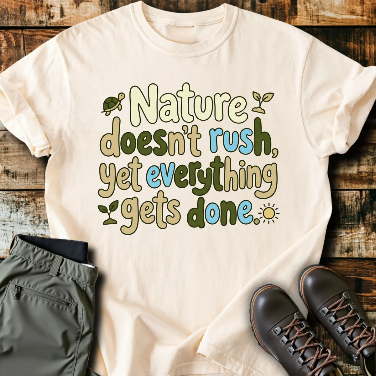 Nature Doesn't Rush T-Shirt